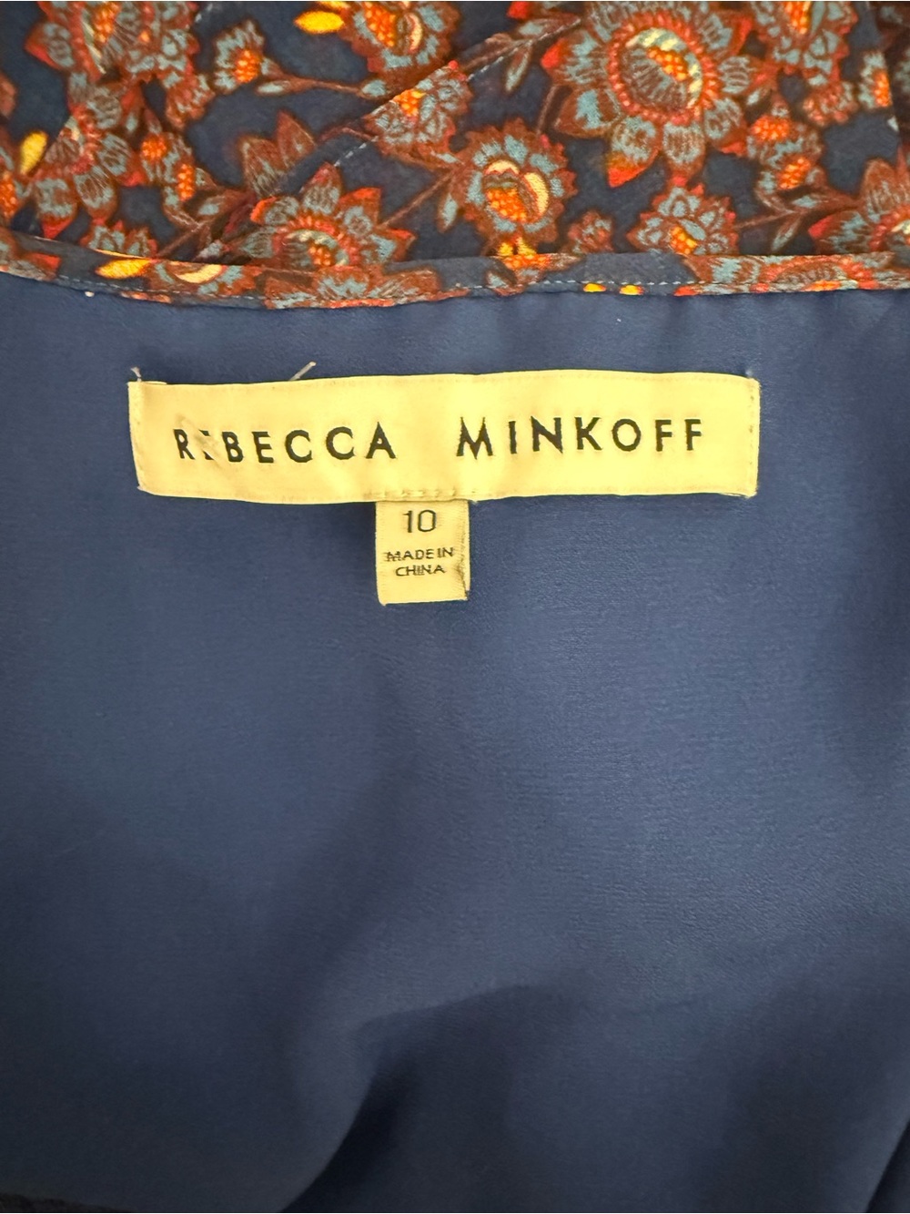 Rebecca Minkoff Women’s Navy Floral Boho Maxi Dress - Picture 5 of 6